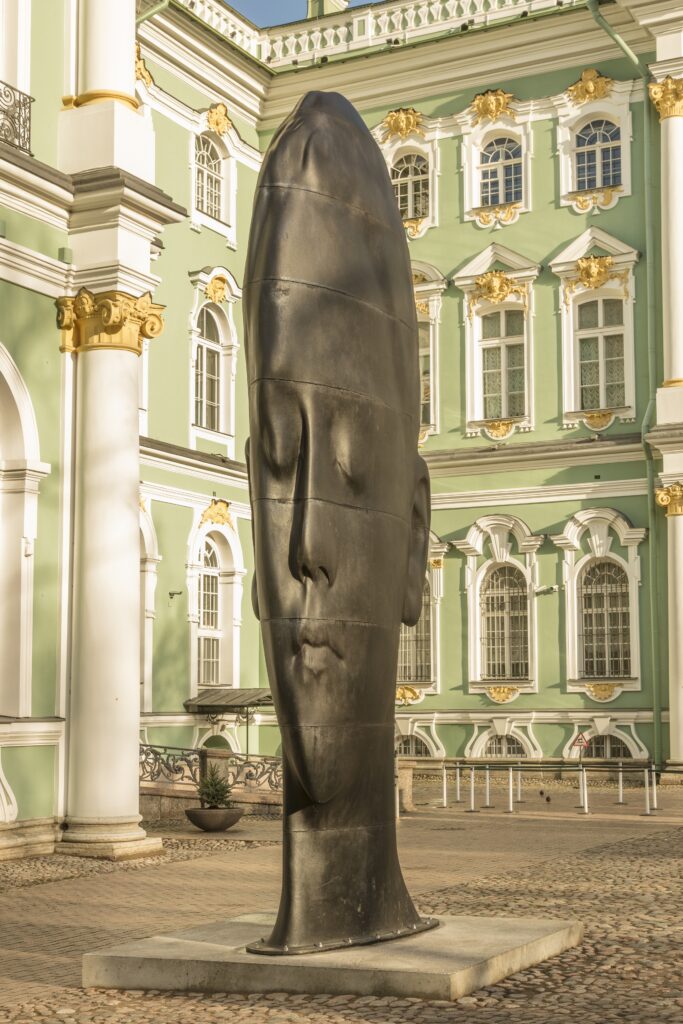 Jaume Plensa's Carlota at The State Hermitage Museum