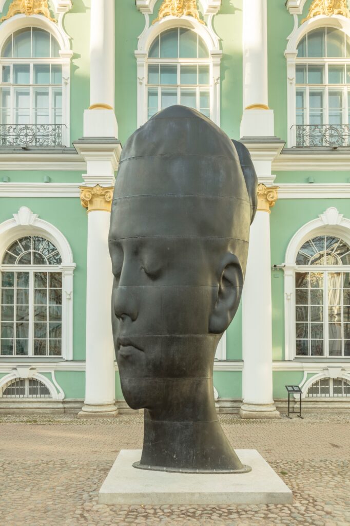 Jaume Plensa's Carlota at The State Hermitage Museum
